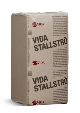 VIDA staldstrø til heste og husdyr Pallepakket VIDA staldstrø i presset pose