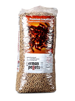 German Pellets premium træpiller 15 kg Sæk med German Pellets premium træpiller 15 kg