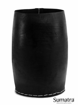 Sumatra sort kurv i genbrugsgummi Sort cylindrisk Sumatra kurv i genbrugsgummi