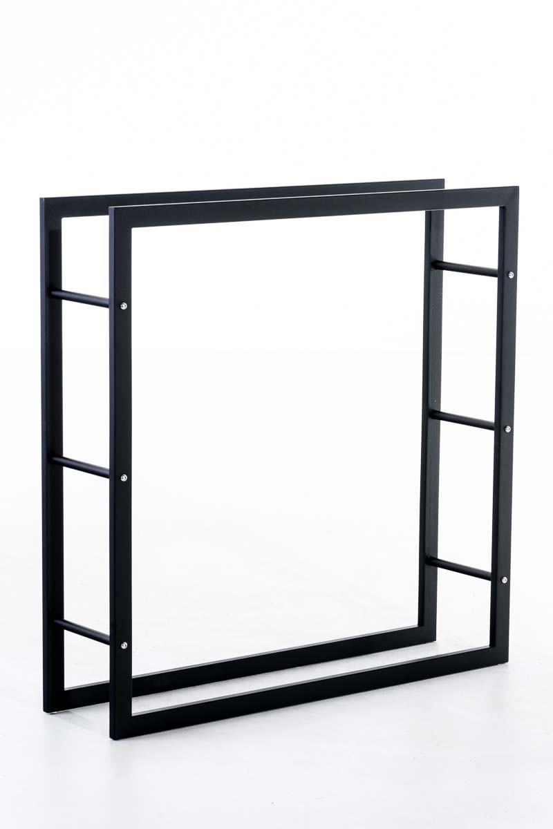 Sæt sorte metalbordben i moderne firkantet design