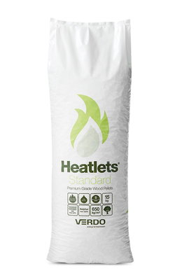 Sæk med Heatlets træpiller 15 kg fra Verdo