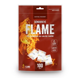 FLAME tændbreve til grill, pejs og brændeovn 100 stk