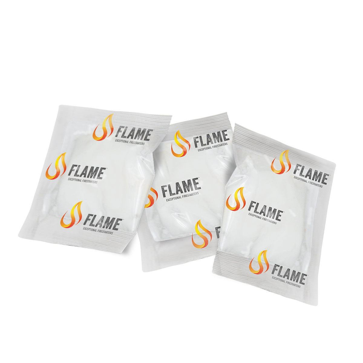 Fire FLAME optændingsposer i individuel emballage